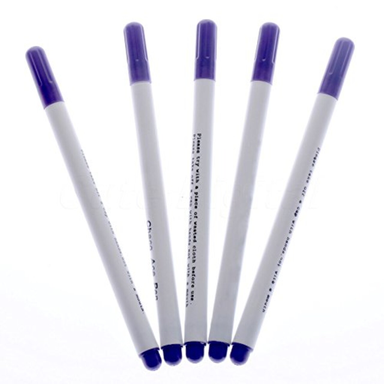 12 PACK Disappearing Ink Marking Pen, Air Water Erasable Pen/ Fabric Marker/  Temporary Marking/ Auto-Vanishing Pen for Cloth (Purple)